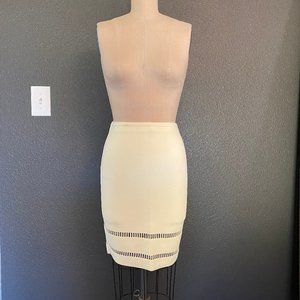Alexander Wang- Pastel Yellow Knit Pencil Skirt